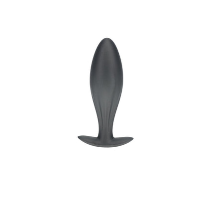 OUCH! Oval Anal Plug - Gun Metal - Gun Metal Grey 11.7 cm Butt Plug