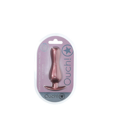 OUCH! Curvy Anal Plug - Rose Gold - Rose Gold 11.7 cm Butt Plug