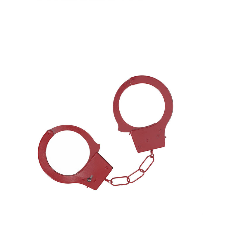 OUCH! Classic Metal Cuffs - Red - Red Restraints