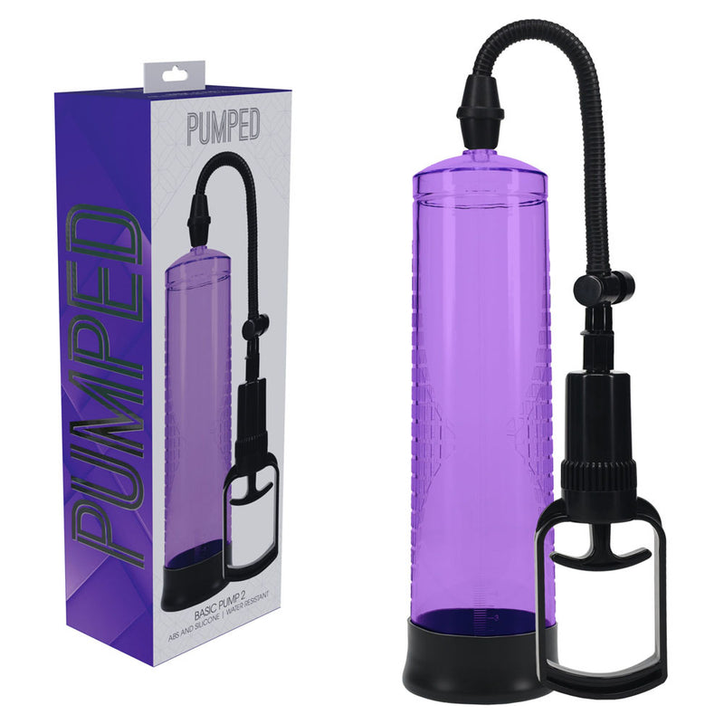 PUMPED Basic Pump 2 - Purple - Purple Penis Pump