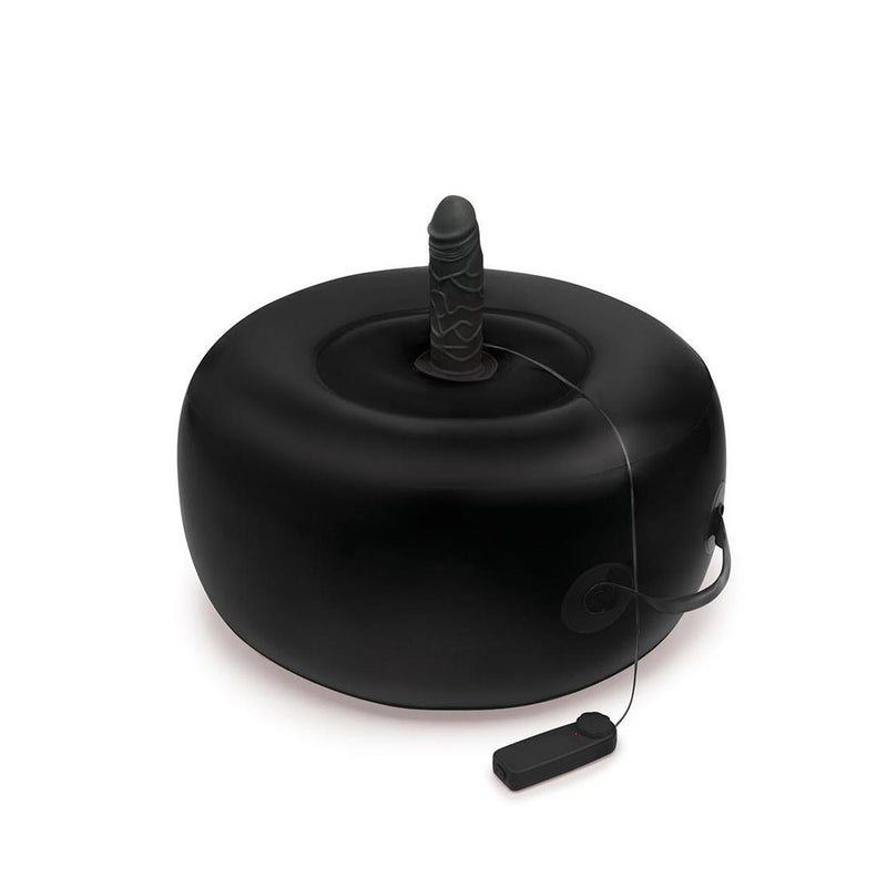 Whipsmart Inflatable Vibrating Love Seat - Black Inflatable Cushion with 6&