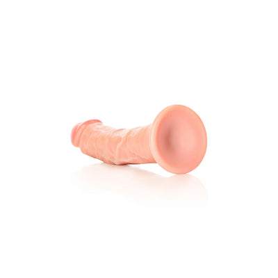 REALROCK Realistic Regular Curved Dildo with Suction Cup - 20 cm