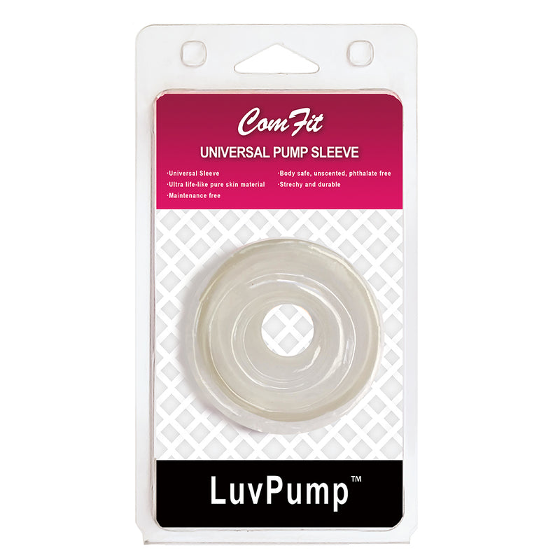 LuvPump ComFit Silicone Sleeve - White - White Universal Penis Pump Sleeve