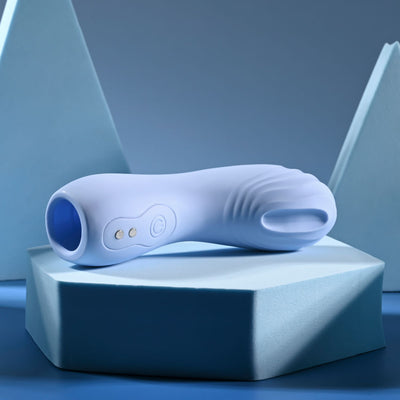 Selopa GOOD POINT - Purple USB Rechargeable Hollow Vibrating Finger Stimulator