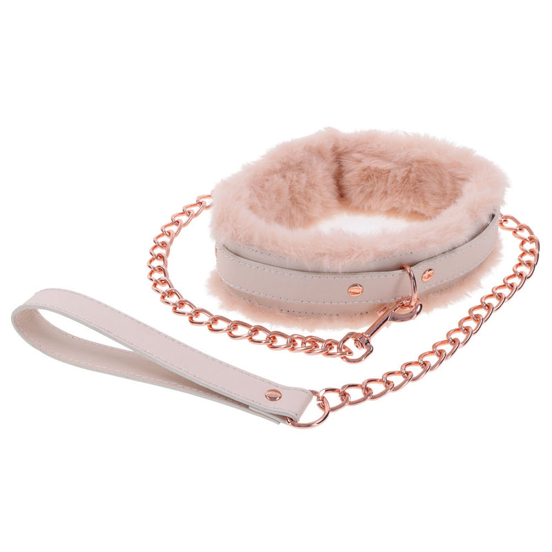 Sex & Mischief Peaches n CreaMe Fur Collar & Leash