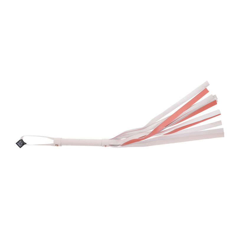 Sex & Mischief Peaches n CreaMe Stripe Flogger - Peach 80 cm Flogger Whip