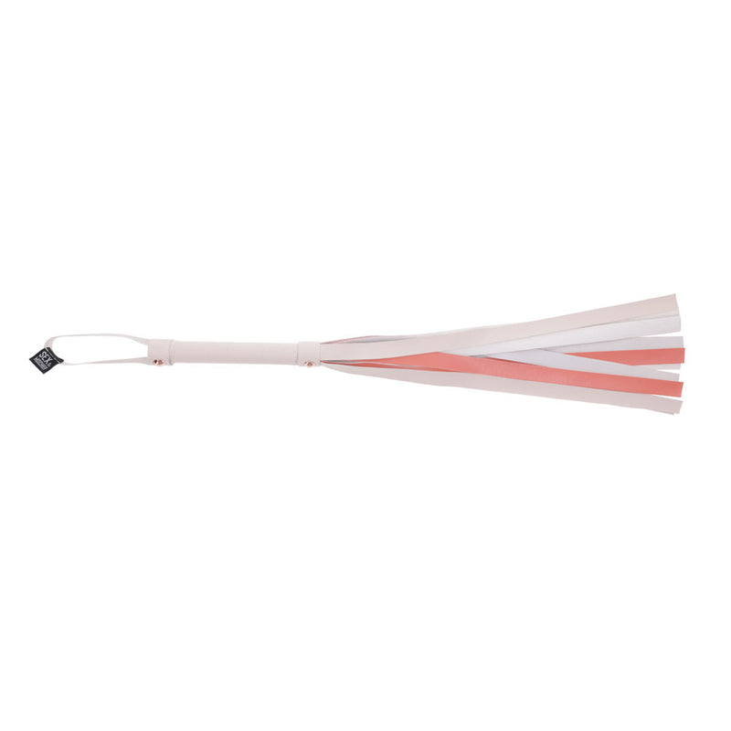 Sex & Mischief Peaches n CreaMe Stripe Flogger - Peach 80 cm Flogger Whip