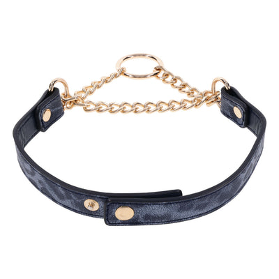 Sex & Mischief Cougar Day Collar - Navy Blue/Gold Collar