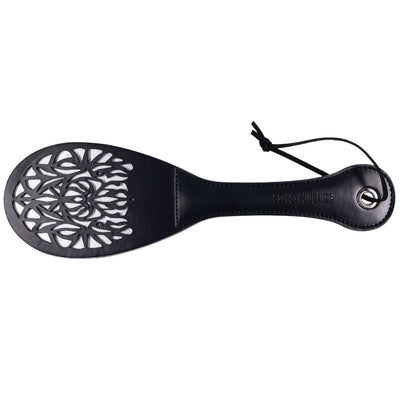 Sex & Mischief Lace Spanker - Black Spanking Paddle