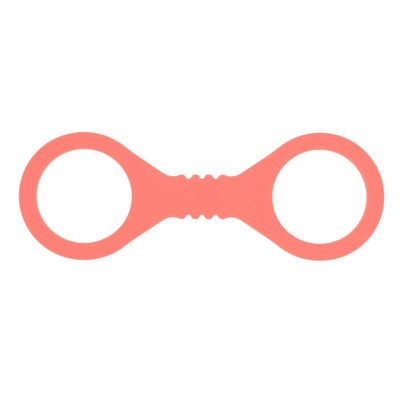 Sex & Mischief Peaches n CreaMe Small Silicone Cuffs - Peach Silicone Restraints