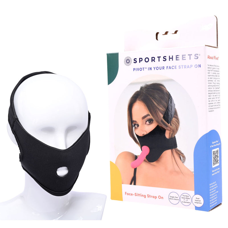 Pivot In Your Face Strap On - Black Face-Sitter Strap-On Harness (No Probe Included)