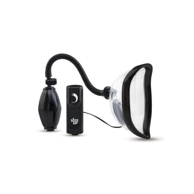 Size Up Vibrating Pussy Pump - Clear Vibrating Vagina Pump