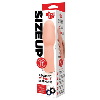 Size Up Realistic 2 Inch Penis Extender