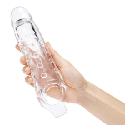 Size Up 1 Inch See-Thru Stretch Penis Extender