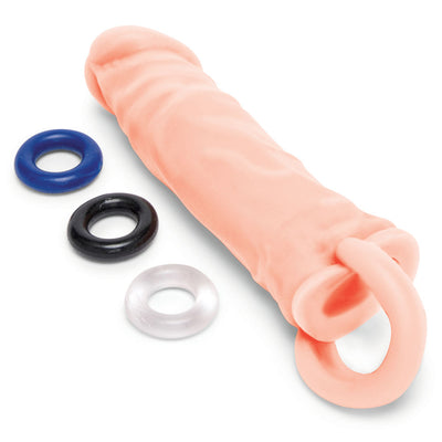 Size Up Realistic 1 Inch Penis Extender - Flesh