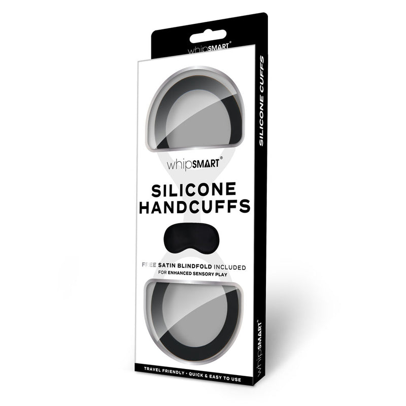 WhipSmart Silicone Handcuffs - Black