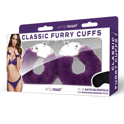 WhipSmart Classic Furry Cuffs - Purple