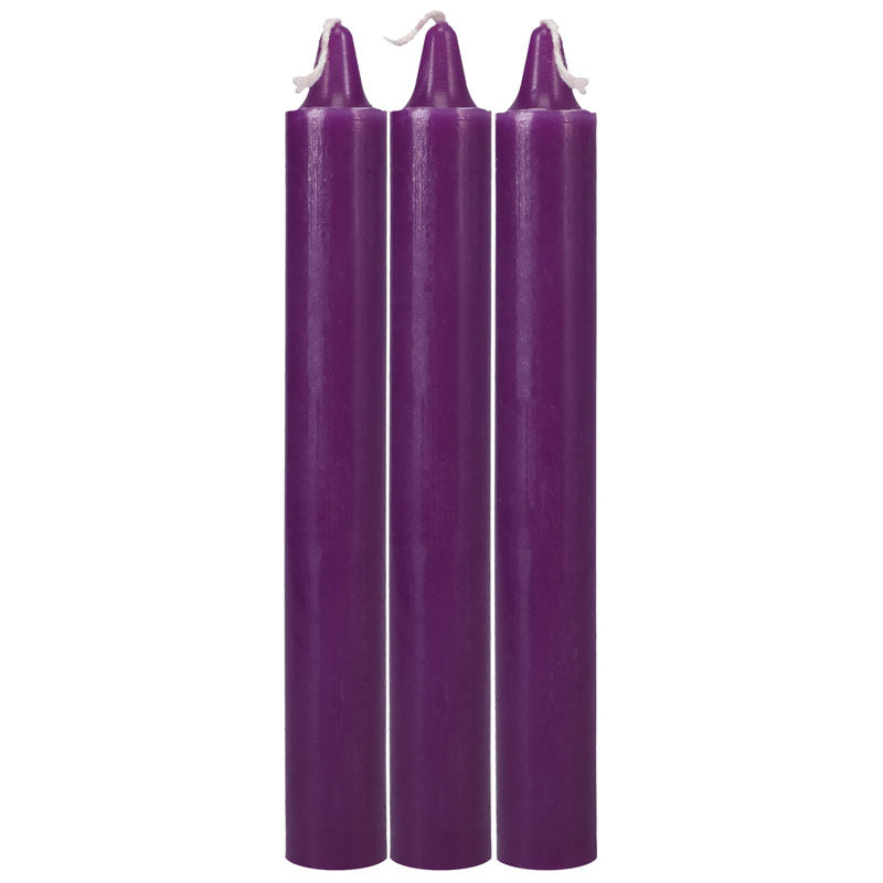 Japanese Drip Candles - Purple - Purple 3-Pack