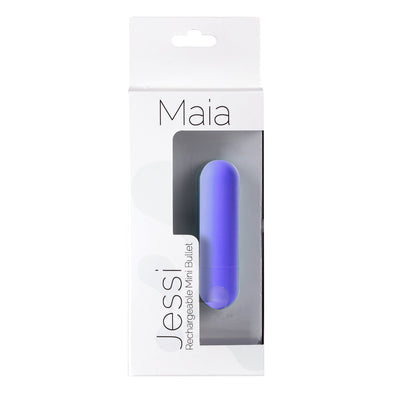 Maia Jessi - Purple 7.6 cm USB Rechargeable Bullet