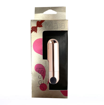 Maia Jessi - Rose Gold 7.6 cm USB Rechargeable Bullet