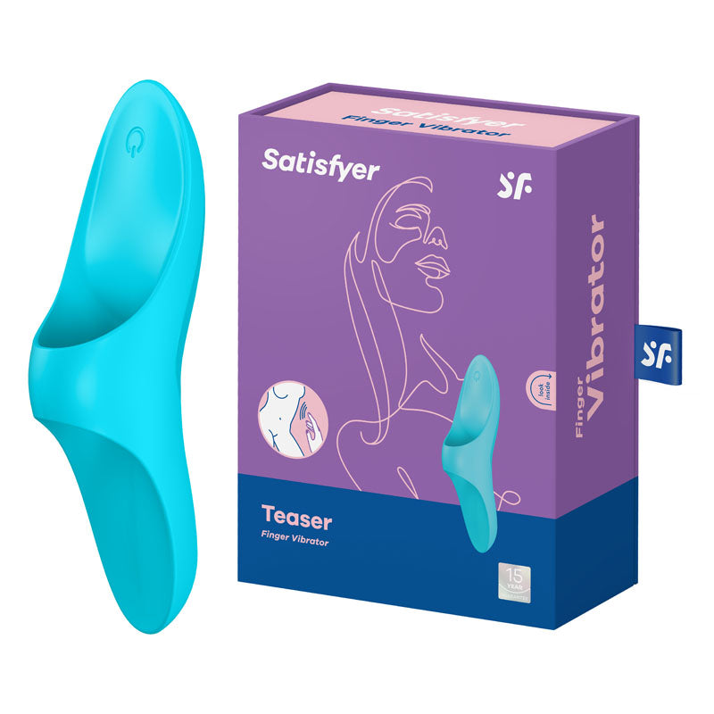 Satisfyer Teaser - Light Blue USB Rechargeable Finger Stimulator