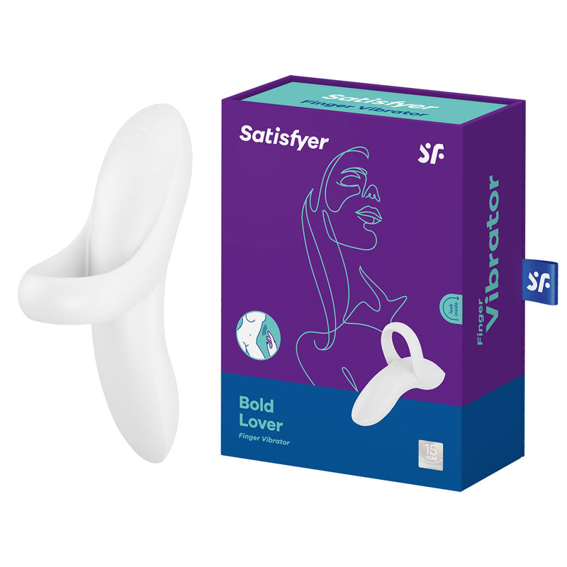 Satisfyer Bold Lover - White USB Rechargeable Finger Stimulator