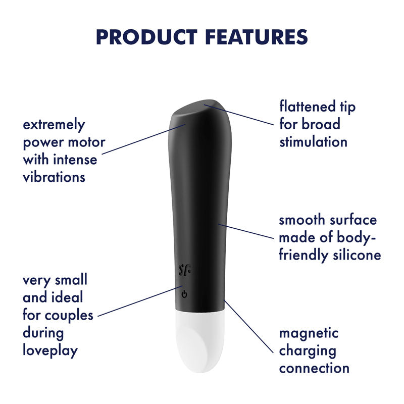 Satisfyer Ultra Power Bullet 2 - Black USB Rechargeable Bullet