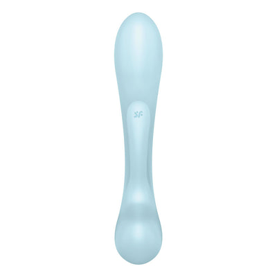 Satisfyer Triple Oh - Light Blue USB Rechargeable Rabbit Vibrator