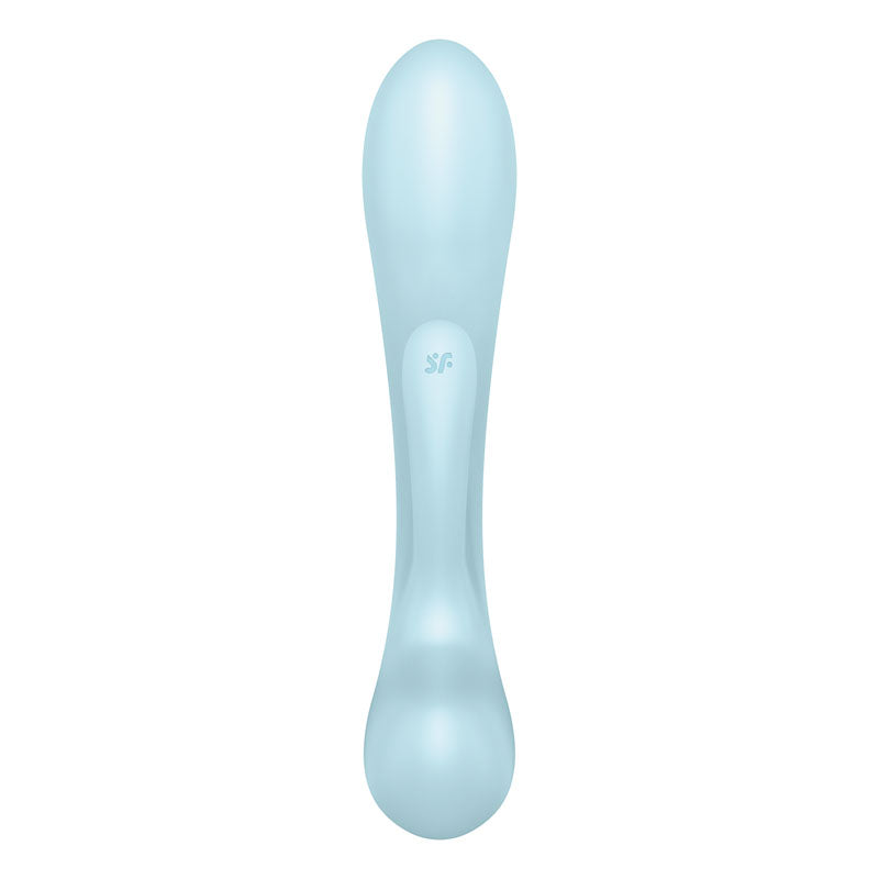 Satisfyer Triple Oh - Light Blue USB Rechargeable Rabbit Vibrator