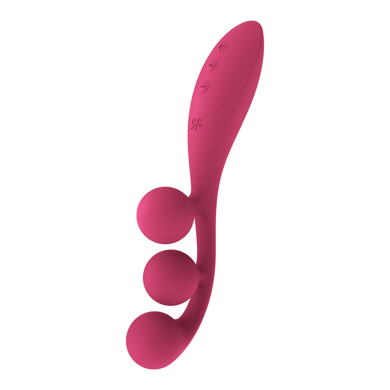 Satisfyer Tri Ball 1 - Red USB Rechargeable 3-Motor Vibrator