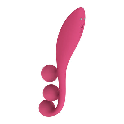 Satisfyer Tri Ball 1 - Red USB Rechargeable 3-Motor Vibrator