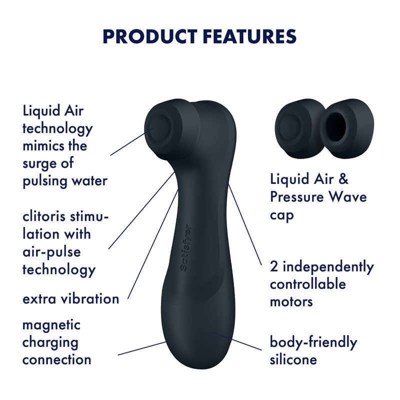 Satisfyer Pro 2 Generation 3 - Dark Grey Touch-Free USB-Rechargeable Clitoral Stimulator