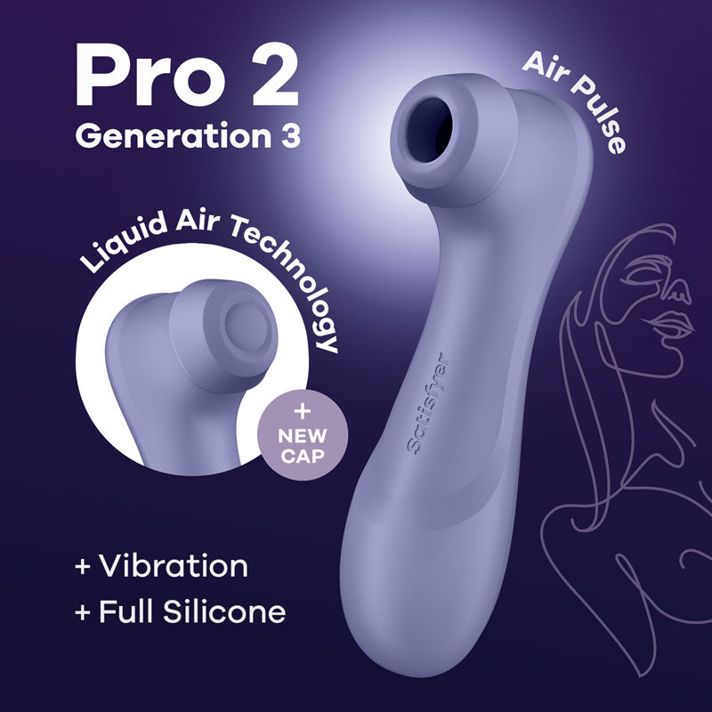 Satisfyer Pro 2 Generation 3 - Lilac Touch-Free USB-Rechargeable Clitoral Stimulator