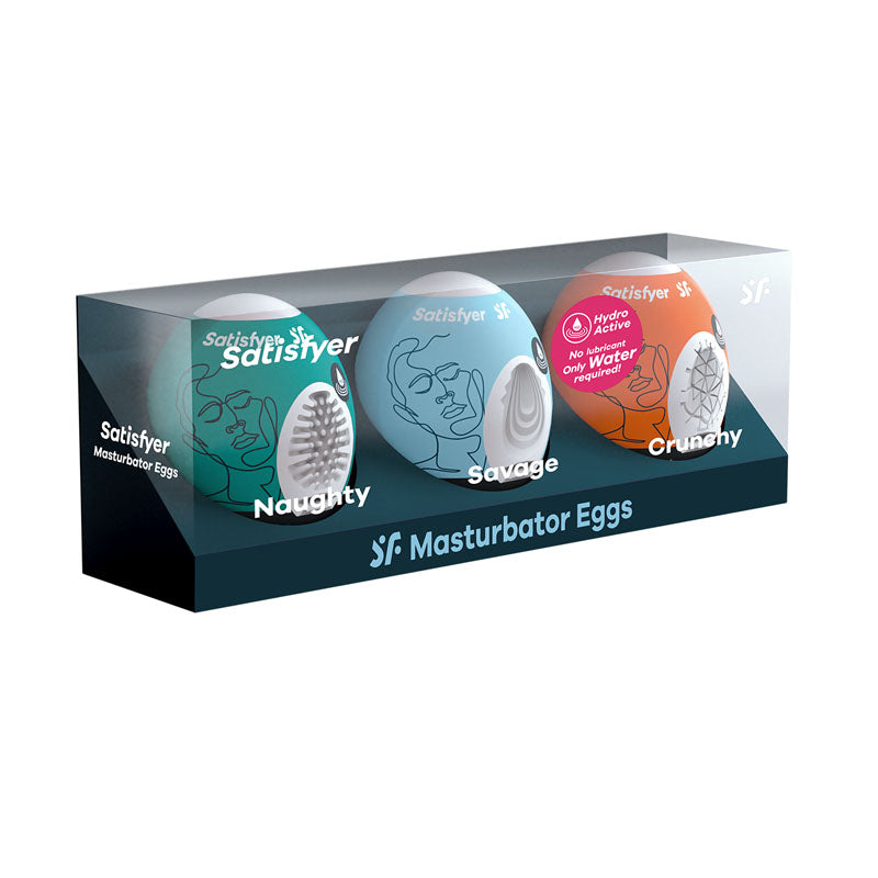 Satisfyer Masturbator Eggs - Mixed 3 Pack 