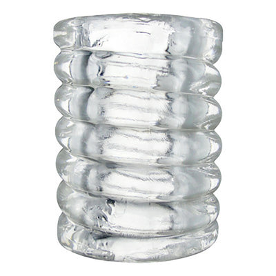 Trinity Spiral Ball Stretcher - Clear Ball Stretcher Ring