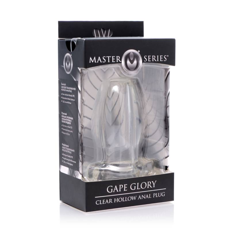 Master Series Gape Glory - Clear Large Hollow Anal Plug