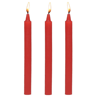 Master Series Fetish Drip Candles - Red - 3 Pack