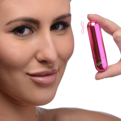 Bang! 10X Vibrating Metallic Bullet - Pink USB Rechargeable Bullet