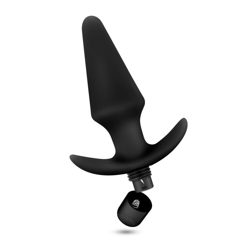 Anal Adventures Platinum Vibrating Plug - Black 12.7 cm (5&