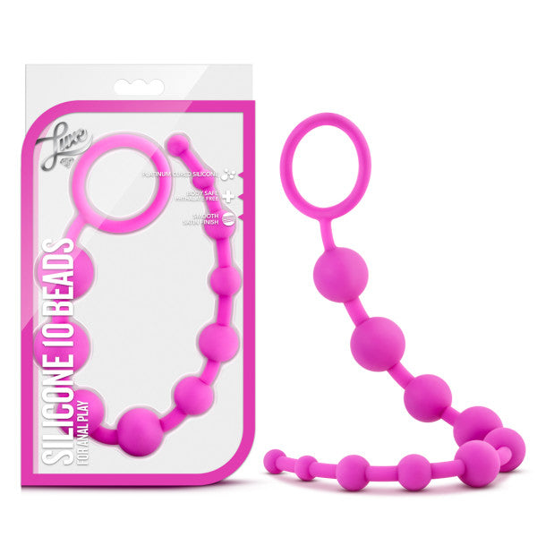 Luxe - Silicone 10 Beads - Pink 31.75 cm (12.5&