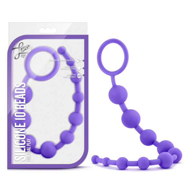 Luxe - Silicone 10 Beads - Purple 31.75 cm (12.5&