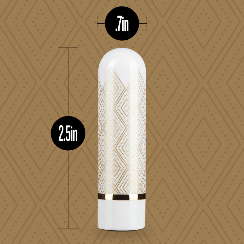 The Collection Glitzy Deco - White/Gold 6.4 cm (2.5&