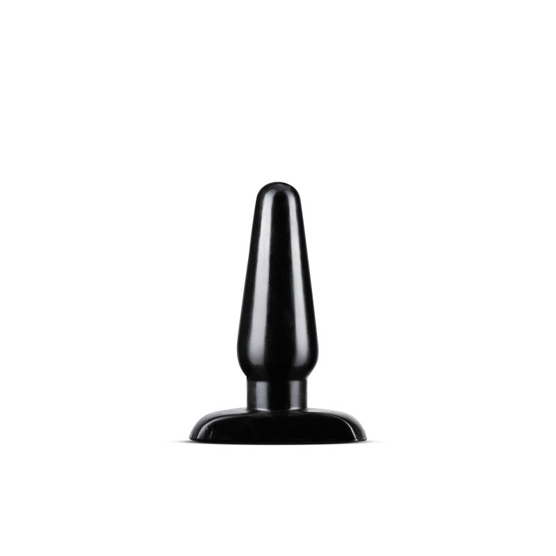 Anal Adventures Basic Anal Plug - Medium - Black 12 cm Butt Plug