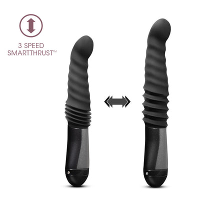 Temptasia Lazarus Thrusting Dildo - Black 25.4 cm USB Rechargeable Thrusting Dildo