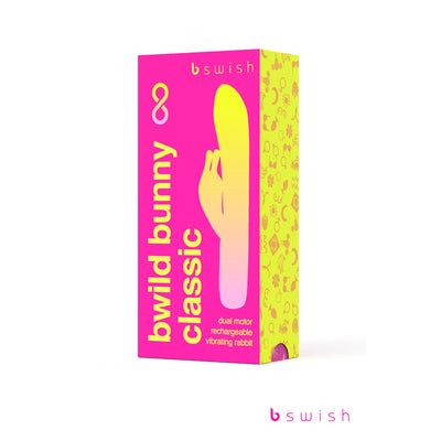 Bwild Classic Bunny Infinite - Sunset Pink - Sunset Pink 15.2 cm USB Rechargeable Rabbit Vibrator