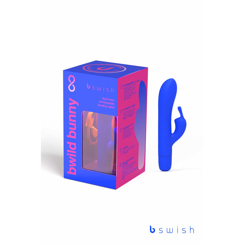 Bwild Classic Bunny Infinite Limited Edition - Pacific Blue - Pacific Blue 15.2 cm USB Rechargeable Rabbit Vibrator with Limited Edition Storage Case