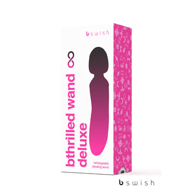 Bthrilled Premium - Noir               - Black 21 cm USB Rechargeable Massage Wand