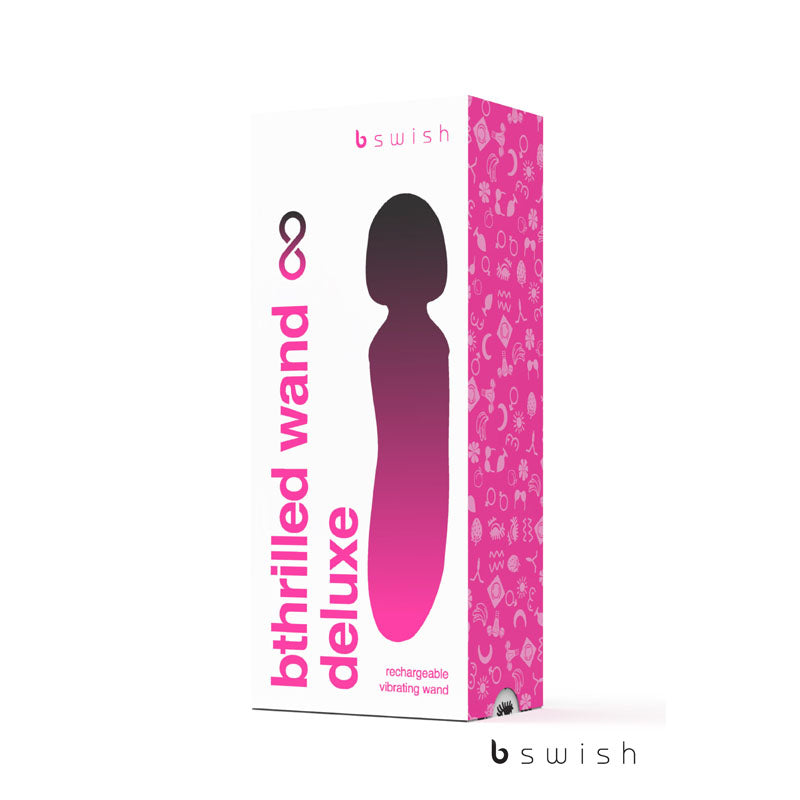 Bthrilled Premium - Noir               - Black 21 cm USB Rechargeable Massage Wand