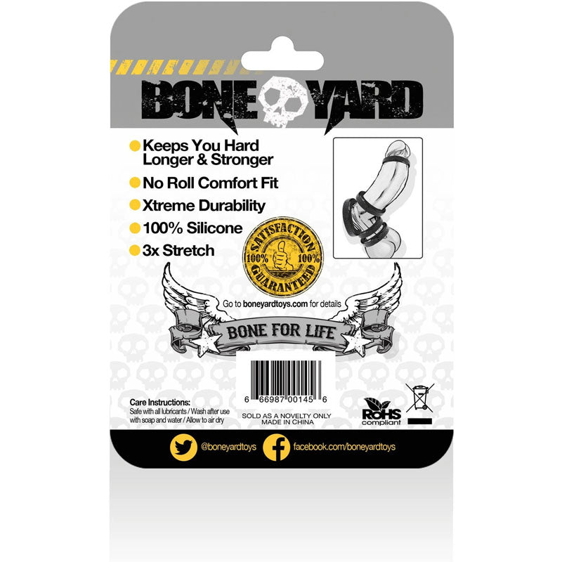 Boneyard Silicone Ring 45mm - Black 45 mm Cock Ring