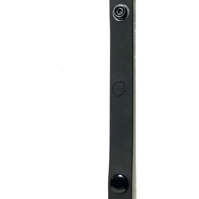 Boneyard Silicone Cock Strap Black - Black 3-Snap Adjustable Cock Ring